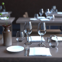 Iluminación natural y cristales en V-Ray.