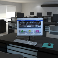 Iluminación natural y artificial en interiores.